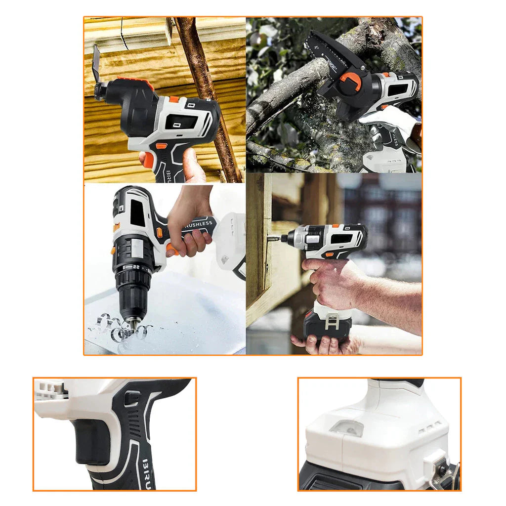 Parafusadeira 10 Em 1 - Lixadeira Profissional + BRINDE HOJE